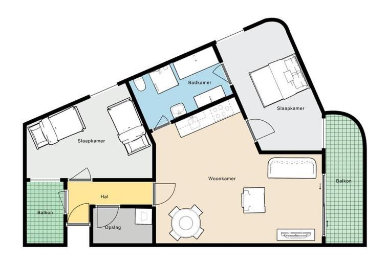 Stijlvol Appartement Op Strand 마쿰 외부 사진